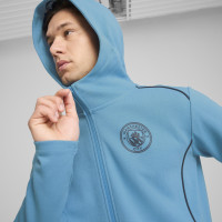 PUMA Manchester City Casuals Veste à Capuche 2024-2025 Bleu