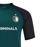 Set d'entraînement Castore Feyenoord 2024-2025 Vert foncé noir blanc