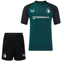 Set d'entraînement Castore Feyenoord 2024-2025 Vert foncé noir blanc