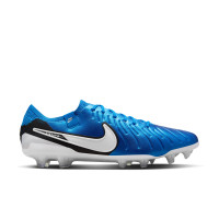 Nike Tiempo Legend 10 Elite Gras Voetbalschoenen (FG) Blauw Wit Zwart