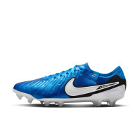 Nike Tiempo Legend 10 Elite Gras Voetbalschoenen (FG) Blauw Wit Zwart