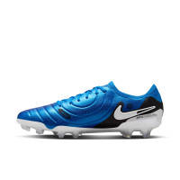 Nike Tiempo Legend 10 Elite Gras Voetbalschoenen (FG) Blauw Wit Zwart