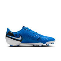 Nike Tiempo Legend 10 Club Gazon Naturel Gazon Artificiel Chaussures de Foot (MG) Bleu Blanc Noir