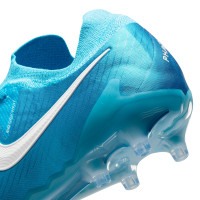 Nike Phantom GX II Elite Gazon Artificiel Chaussures de Foot (AG) Bleu Blanc