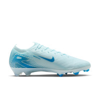 Nike Zoom Mercurial Vapor 16 Elite Gazon Naturel Chaussures de Foot (FG) Bleu Clair Bleu