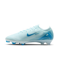 Nike Zoom Mercurial Vapor 16 Elite Gazon Naturel Chaussures de Foot (FG) Bleu Clair Bleu