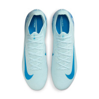 Nike Zoom Mercurial Vapor 16 Elite Gazon Naturel Chaussures de Foot (FG) Bleu Clair Bleu