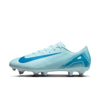 Nike Zoom Mercurial Vapor 16 Academy Crampons Vissés Chaussures de Foot (SG) Anti-Clog Bleu Clair Bleu