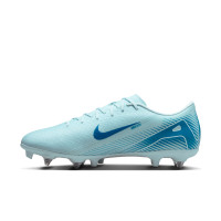 Nike Zoom Mercurial Vapor 16 Academy Crampons Vissés Chaussures de Foot (SG) Anti-Clog Bleu Clair Bleu