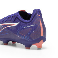 PUMA Ultra 5 Match Gazon Naturel Gazon Artificiel Chaussures de Foot (MG) Mauve Rose Clair Blanc