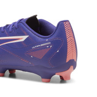 PUMA Ultra 5 Play Gazon Naturel Gazon Artificiel Chaussures de Foot (MG) Mauve Rose Clair Blanc