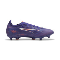 PUMA Ultra 5 Match Crampons Vissés Chaussures de Foot (SG) Mauve Rose Clair Blanc