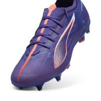 PUMA Ultra 5 Match Crampons Vissés Chaussures de Foot (SG) Mauve Rose Clair Blanc