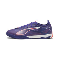 PUMA Ultra 5 Match Chaussures de Foot en Salle (IN) Mauve Rose Clair Blanc