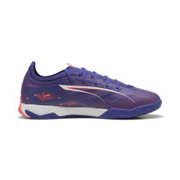 PUMA Ultra 5 Match Chaussures de Foot en Salle (IN) Mauve Rose Clair Blanc