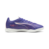 PUMA Ultra 5 Play Chaussures de Foot en Salle (IN) Mauve Rose Clair Blanc