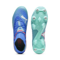 PUMA Future 7 Ultimate Crampons Vissés Chaussures de Foot (SG) Bleu Turquoise Blanc