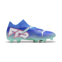 PUMA Future 7 Pro Gras / Kunstgras Voetbalschoenen (MG) Blauw Turquoise Wit