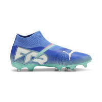 PUMA Future 7 Match+ Veterloze Gras / Kunstgras Voetbalschoenen (MG) Blauw Turquoise Wit