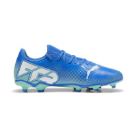 PUMA Future 7 Play Gazon Naturel Gazon Artificiel Chaussures de Foot (MG) Bleu Turquoise Blanc