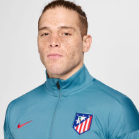 Nike Atletico Madrid Strike Survêtement à Capuche Full-Zip 2024-2025 Bleu Clair Gris Rouge