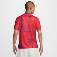 Nike Atletico Madrid Pre-Match Maillot d'Entraînement 2024-2025 Rouge Bleu Blanc