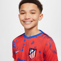 Nike Atletico Madrid Pre-Match Maillot d'Entraînement 2024-2025 Enfants Rouge Bleu Blanc