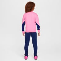 Nike Atletico Madrid Strike Survêtement à Capuche Full-Zip 2024-2025 Enfants Rose Bleu Foncé