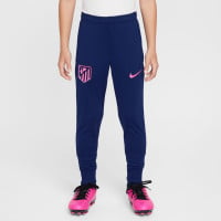 Nike Atletico Madrid Strike Survêtement à Capuche Full-Zip 2024-2025 Enfants Rose Bleu Foncé