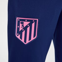 Nike Atletico Madrid Strike Survêtement à Capuche Full-Zip 2024-2025 Enfants Rose Bleu Foncé