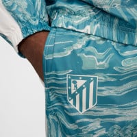 Nike Atletico Madrid Survêtement à Capuche Woven 2024-2025 Bleu Clair Beige