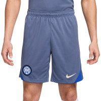 Nike Inter Milan Strike Short d'Entraînement 2024-2025 Gris-Bleu Bleu Beige