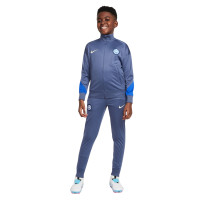 Nike Inter Milan Strike Survêtement Full-Zip 2024-2025 Enfants Gris-Bleu Bleu Beige