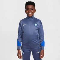 Nike Inter Milan Strike Survêtement Full-Zip 2024-2025 Enfants Gris-Bleu Bleu Beige