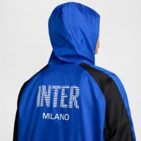 Nike Inter Milan Survêtement à Capuche Woven 2024-2025 Bleu Noir Blanc