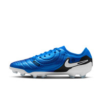 Nike Tiempo Legend 10 Pro Gras Voetbalschoenen (FG) Blauw Wit Zwart