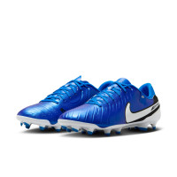 Nike Tiempo Legend 10 Academy Gazon Naturel Gazon Artificiel Chaussures de Foot (MG) Bleu Blanc Noir