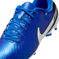 Nike Tiempo Legend 10 Academy Gazon Naturel Gazon Artificiel Chaussures de Foot (MG) Bleu Blanc Noir