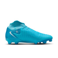 Nike Phantom Luna II Academy Gras / Kunstgras Voetbalschoenen (MG) Blauw Wit