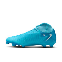 Nike Phantom Luna II Academy Gazon Naturel Gazon Artificiel Chaussures de Foot (MG) Bleu Blanc