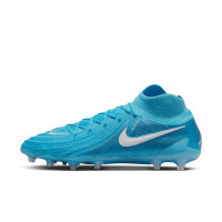 Nike Phantom Luna II Elite Gazon Artificiel Chaussures de Foot (AG) Bleu Blanc