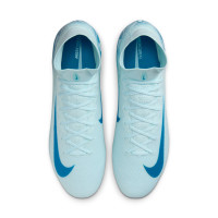 Nike Zoom Mercurial Superfly 10 Elite Gazon Naturel Chaussures de Foot (FG) Bleu Clair Bleu