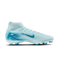 Nike Zoom Mercurial Superfly 10 Academy Gazon Naturel Artificiel Chaussures de Foot (MG) Bleu Clair Bleu