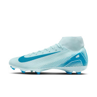 Nike Zoom Mercurial Superfly 10 Academy Gazon Naturel Artificiel Chaussures de Foot (MG) Bleu Clair Bleu