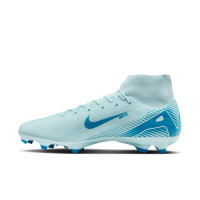 Nike Zoom Mercurial Superfly 10 Academy Gazon Naturel Artificiel Chaussures de Foot (MG) Bleu Clair Bleu