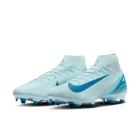 Nike Zoom Mercurial Superfly 10 Academy Gazon Naturel Artificiel Chaussures de Foot (MG) Bleu Clair Bleu