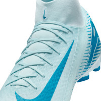 Nike Zoom Mercurial Superfly 10 Academy Gazon Naturel Artificiel Chaussures de Foot (MG) Bleu Clair Bleu