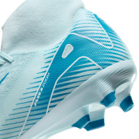 Nike Zoom Mercurial Superfly 10 Academy Gazon Naturel Artificiel Chaussures de Foot (MG) Bleu Clair Bleu