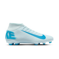 Nike Zoom Mercurial Superfly 10 Club Gazon Naturel Gazon Artificiel Chaussures de Foot (MG) Bleu Clair Bleu