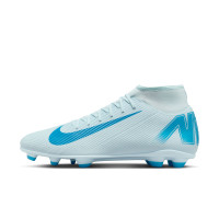 Nike Zoom Mercurial Superfly 10 Club Gazon Naturel Gazon Artificiel Chaussures de Foot (MG) Bleu Clair Bleu